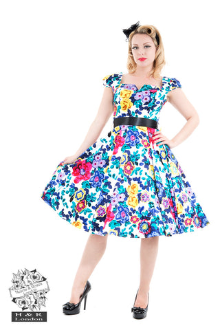 Hearts & Roses Freya Floral Day Dress