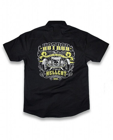 Hotrod Hellcat Eat My Dust Men's Collared Shirt