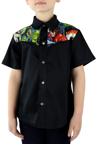 Boy's Monster Western Top