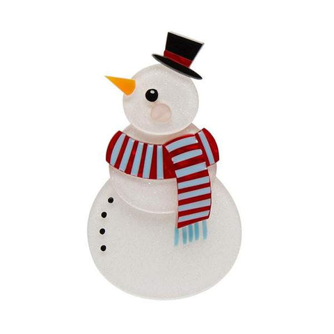 Erstwilder SNUGGY SNOWMAN BROOCH