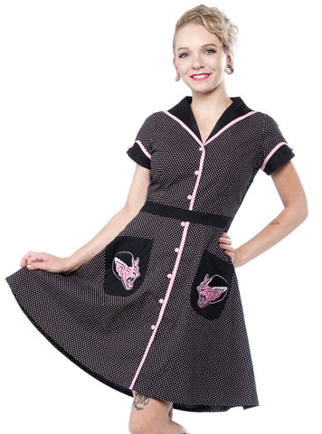 Sourpuss Kittenstein Diner Dress
