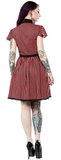 Sourpuss Striped Spiderweb Lydia Dress